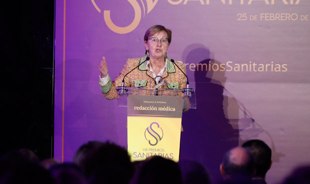 Montserrat Figuerola, en los Premios Sanitarias