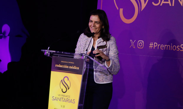 Silvia Sánchez, en los Premios Sanitarias.